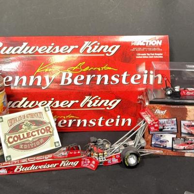 Kenny Bernstein 1:24 Scale Die Cast Dragsters, Collector Stein & More