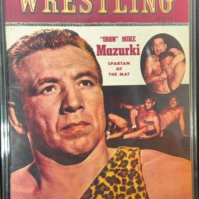 July 1951 Wrestling Magazine Featuring “Iron” Mike Mazurki