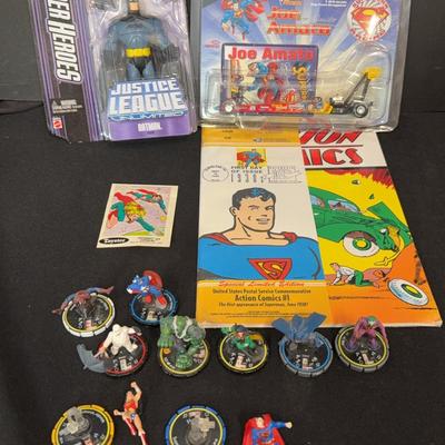 DC Comics 2002 Wiz Kids Figurines, 100 yr Anniversary Superman Comic Book, & More