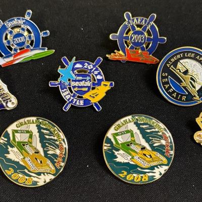 Seafair Hydroplane Enamel Pins