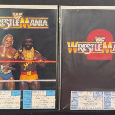 WWF Wrestling Mania March Programs and Tickets, 1985 /April 1986