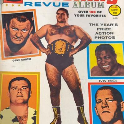 Vintage TV Wrestling Revue Magazine Album