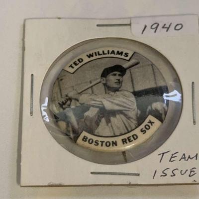 1940 Boston Red Sox Team Issue Ted Williams Button