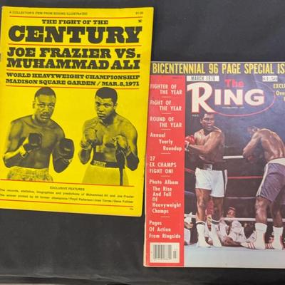 The Boxing Illustrated 1971 & The Ring March 1976 Ali Vs Frazier 