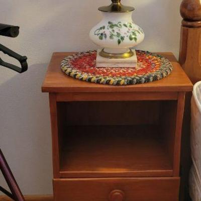 Milk Glass Table Lamp