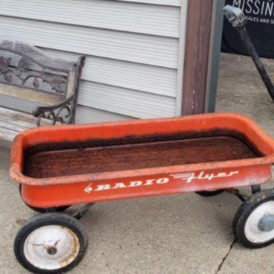 Radio Flyer and Bench 