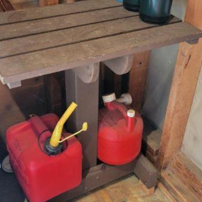 Gas Cans and Cart