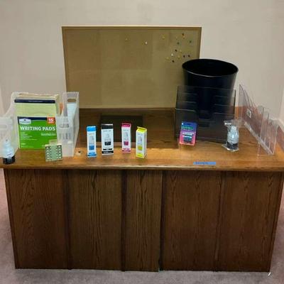 Executive Office Desk Set – Solid Wood with Storage & Accessories