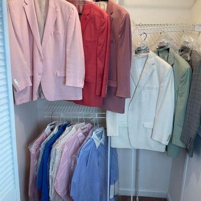 Men's Sport Coat & Dress Shirt Collection – 44R/46R & 16.5-32
