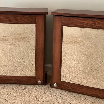 Pair of Wall Cabinets with Adjustable Shelves