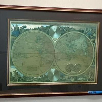Framed World Map Print