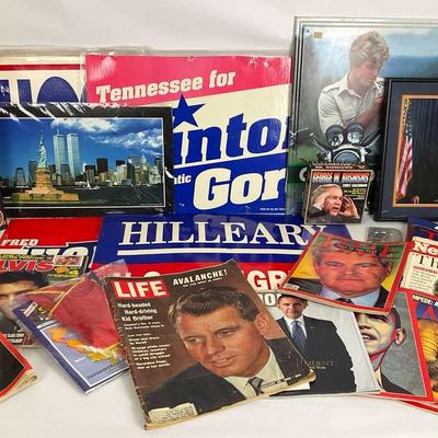 Political Memorabilia & Magazine Collection