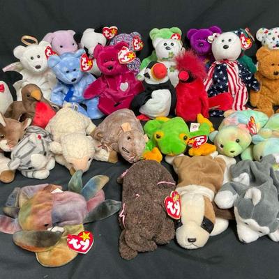 Beanie Babies Lot – Vintage 90’s Collection (28 Pieces)