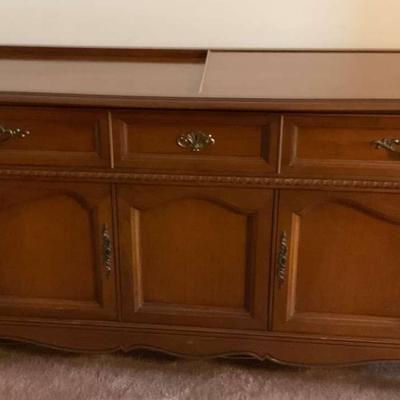 Vintage Console Stereo Cabinet