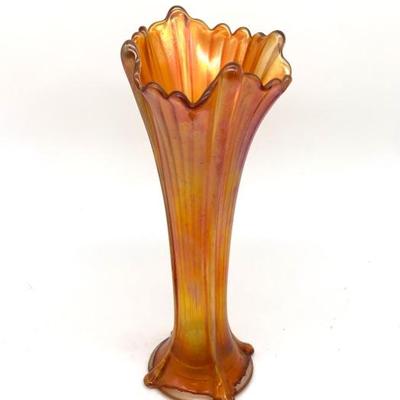 Vtg. carnival swung vase 
