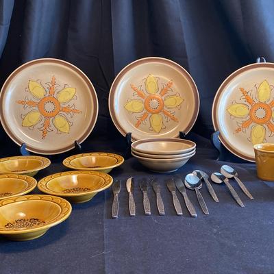 Vintage Hearthside Hand Painted Stoneware Set and More