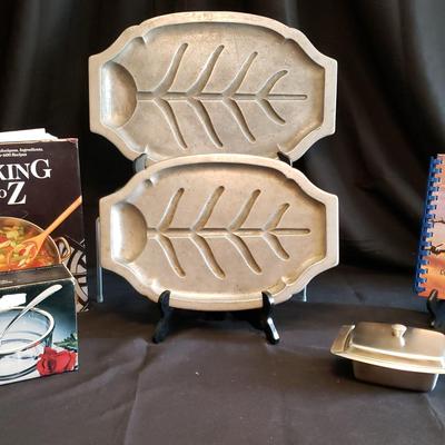Vintage Aluminum Tree Platters, Cookbook Assortment and More