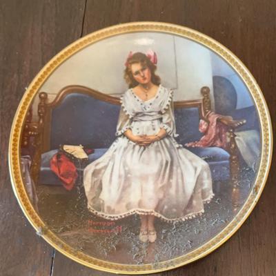 Norman Rockwell Waiting At The Dance #10823H Plate Knowles 