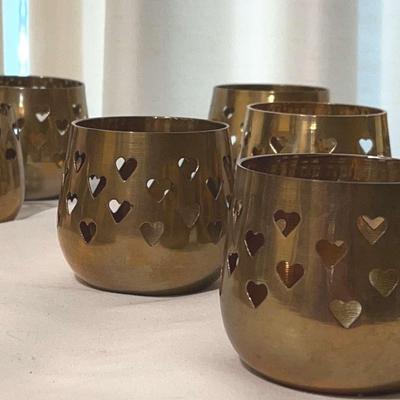 Brass Votive Candle Holder Assortment