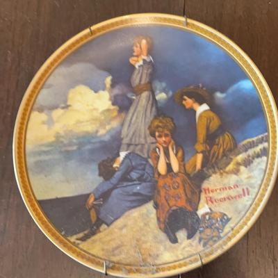Norman Rockwell Waiting On The Shore #7921 Plate Knowles 