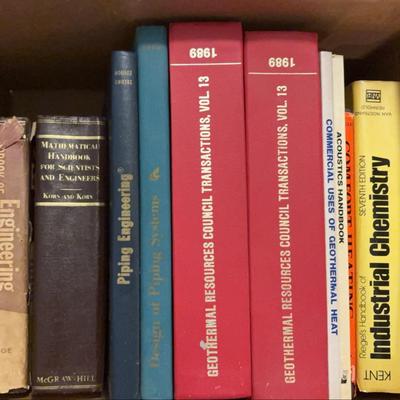 Engineering, Chemistry, Geothermal Book Assortment 