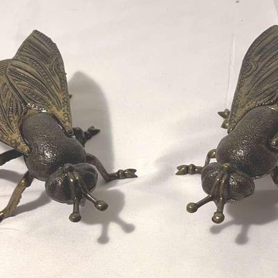Brass Fly Vintage Ashtray/Trinket Boxes