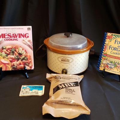 MRE Menu 2 Chicken Fajita, Vintage Rival Crock Pot and More