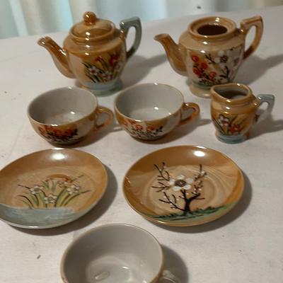 Miniature Tea Set Lusterware Made In Japan