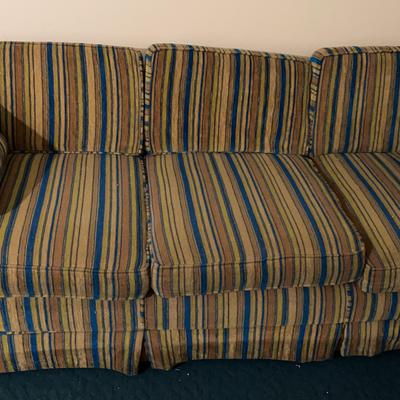 Vintage Stripe Pattern Couch 
