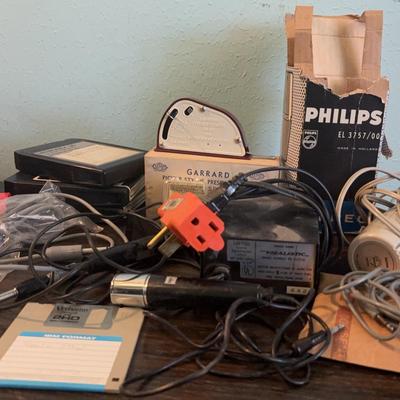 Microphones, Garrard Stylus Pressure Gauge, 8 Tracks Accessories Assortment