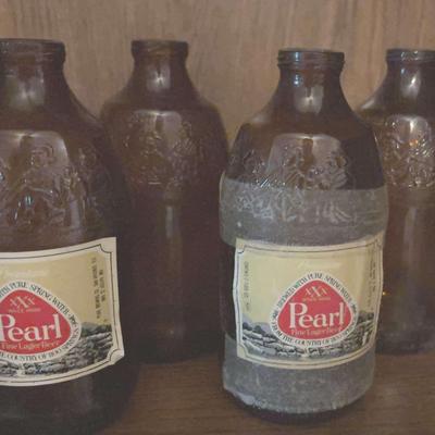Old Pearl Beer Bottles