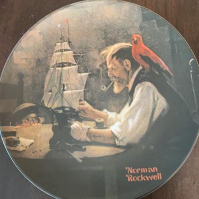 Norman Rockwell The Ship Builder Plate #7071K Knowles 
