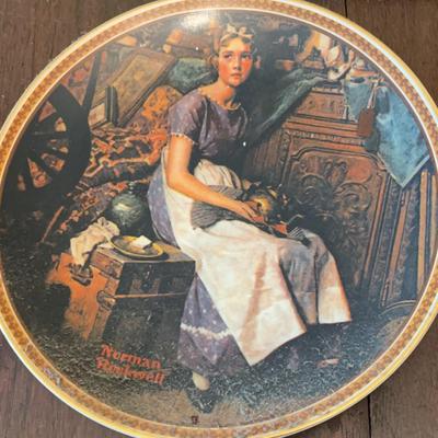 Norman Rockwell Dreaming In The Attic Plate #20937H Knowles