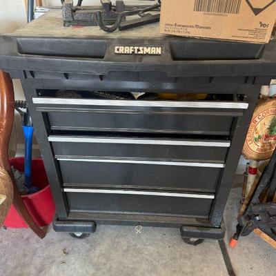 Craftsman tool box with tools