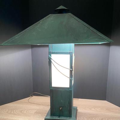 1980's Arts and Crafts Table Lamp