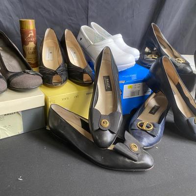 Women’s Size 7.5 Shoes: Bally, Nordstrom, Pillow Mates With Shoe Care