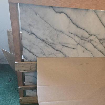 Black Veined White Marble Slab