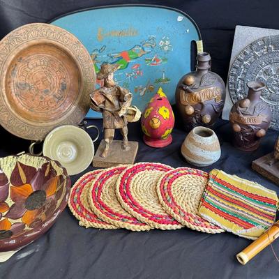 Aztec Reproduction, Mexican Art And Other Pottery