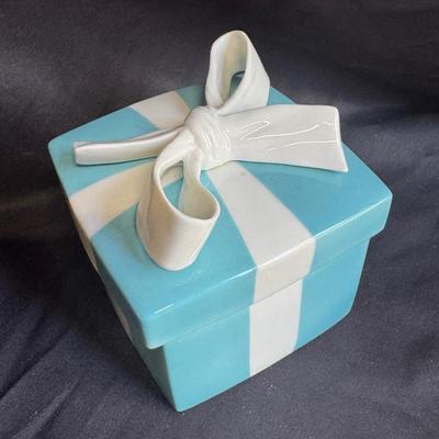 Tiffany And Co. Ceramic Trinket Box