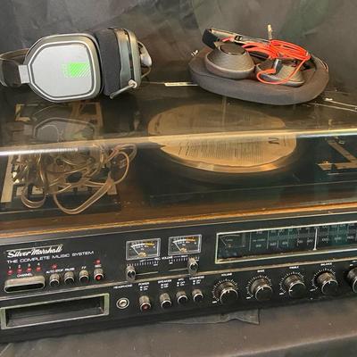 Silver Marshall Complete Music System and Two Sets of Headphone