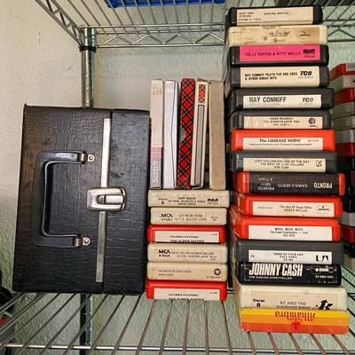 Assortment of 8 Tracks and Recording Tape Reels