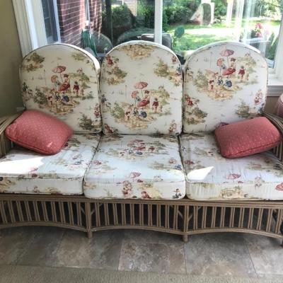 Haywood Wakefield 1930's bentwood sofa $975
68 X 33 X 33"