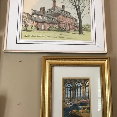 Williamsburg $25
dining room $30