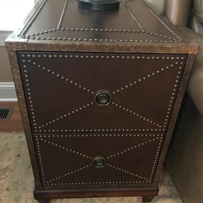 Lexington leather studded chest $389
18 X 25 X 26"