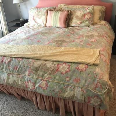 King bed with Sealy mattress and bed skirt $699