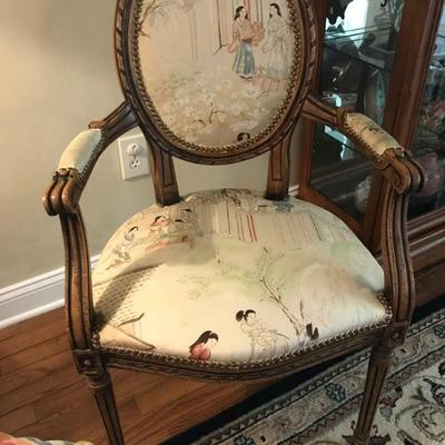 Louis XVI style arm chair $225
2 available