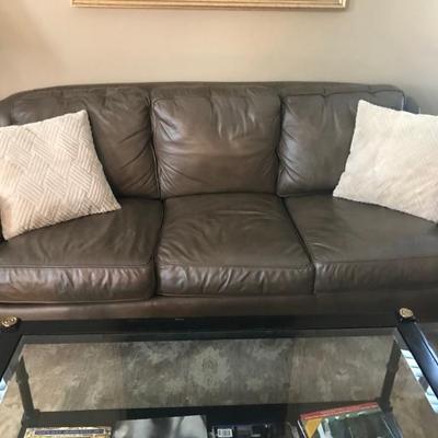 Bradenton Young leather sofa $999
84" long