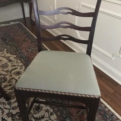 set of 6 ribbon chairs $650