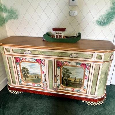 Vintage MacKenzie-Child's console table