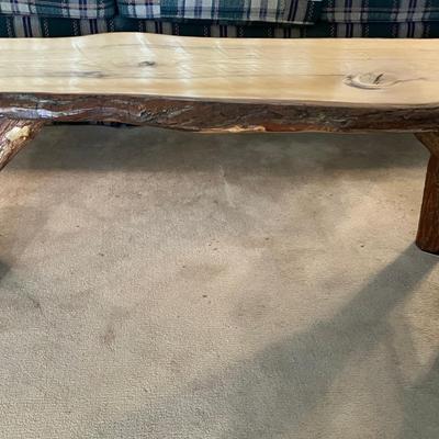 Rustic Wood Coffee Table 